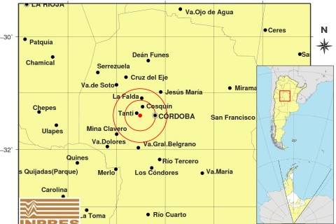 Se registró un nuevo temblor cerca de Tanti.